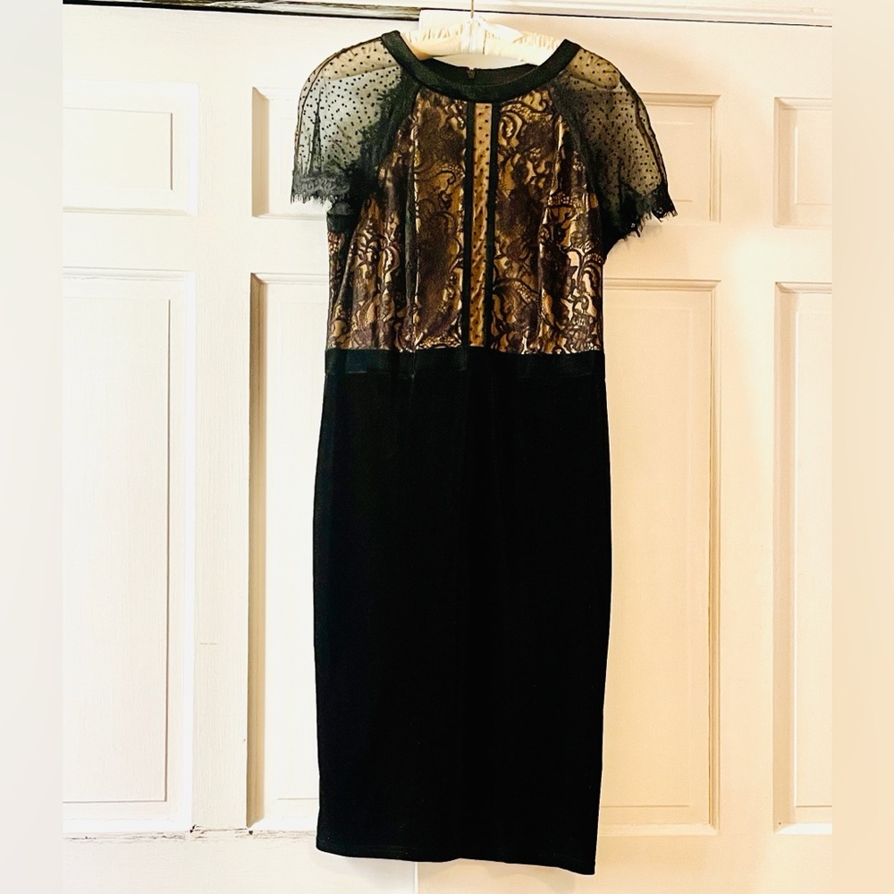 Tadashi Shoji Black Lace Dress